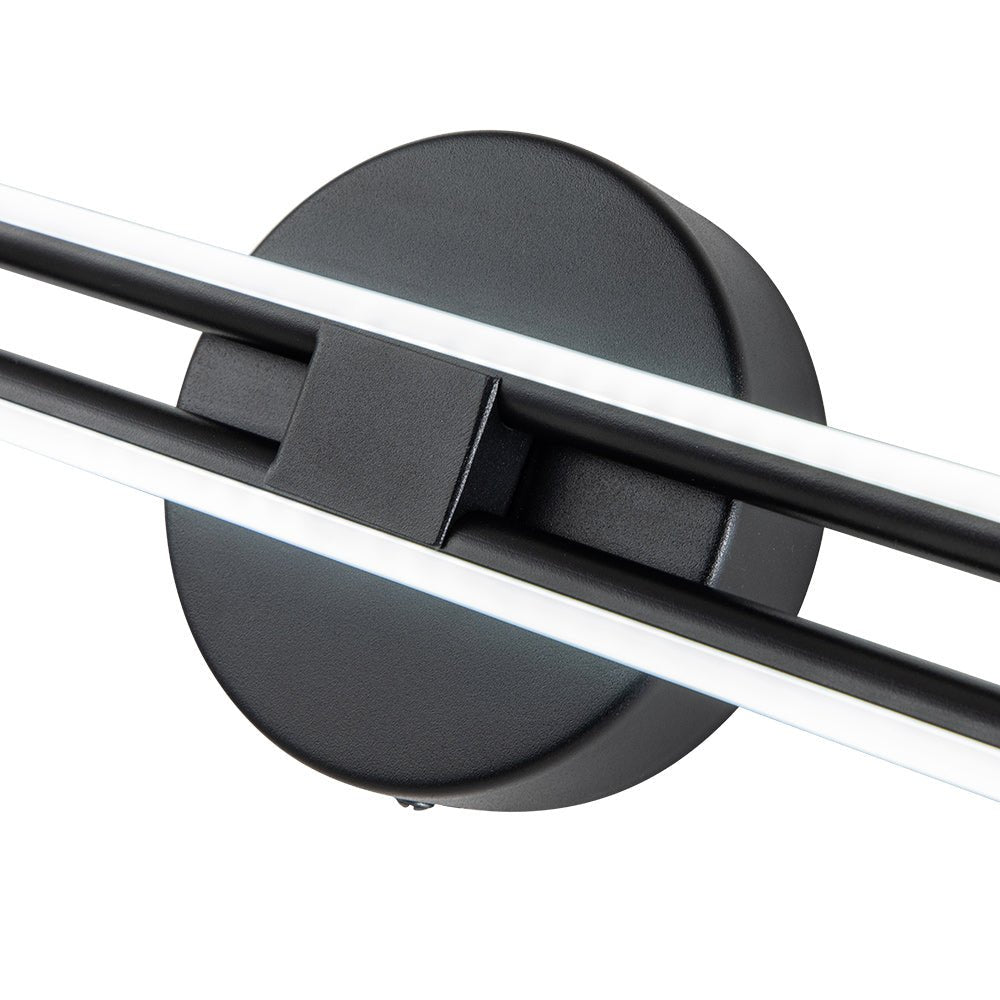 Dual-Bar Linear Striped Led Vanity Light In Cool Light