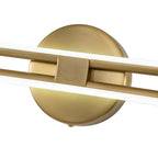 Dual-Bar Linear Striped Led Vanity Light In Cool Light