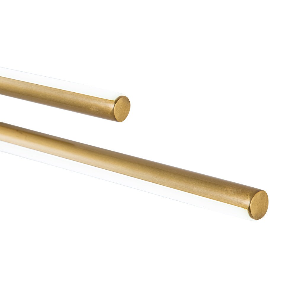 Dual-Bar Linear Striped Led Vanity Light In Cool Light