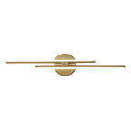 Dual-Bar Linear Striped Led Vanity Light In Cool Light
