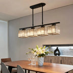 Solis Linear Glass Island Pendant Light