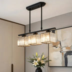 Solis Linear Glass Island Pendant Light