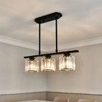 Solis Linear Glass Island Pendant Light