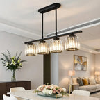 Solis Linear Glass Island Pendant Light