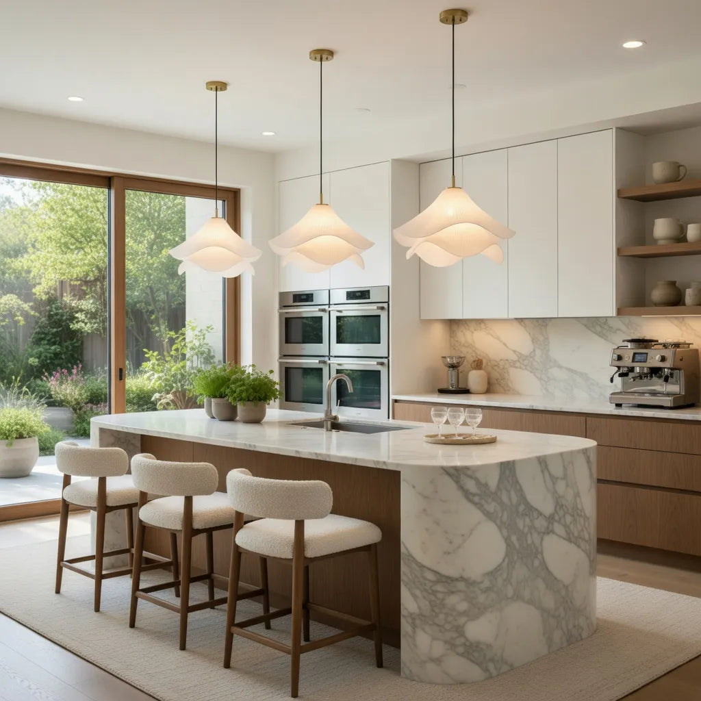 Sora Japandi Fabric Pendant Light