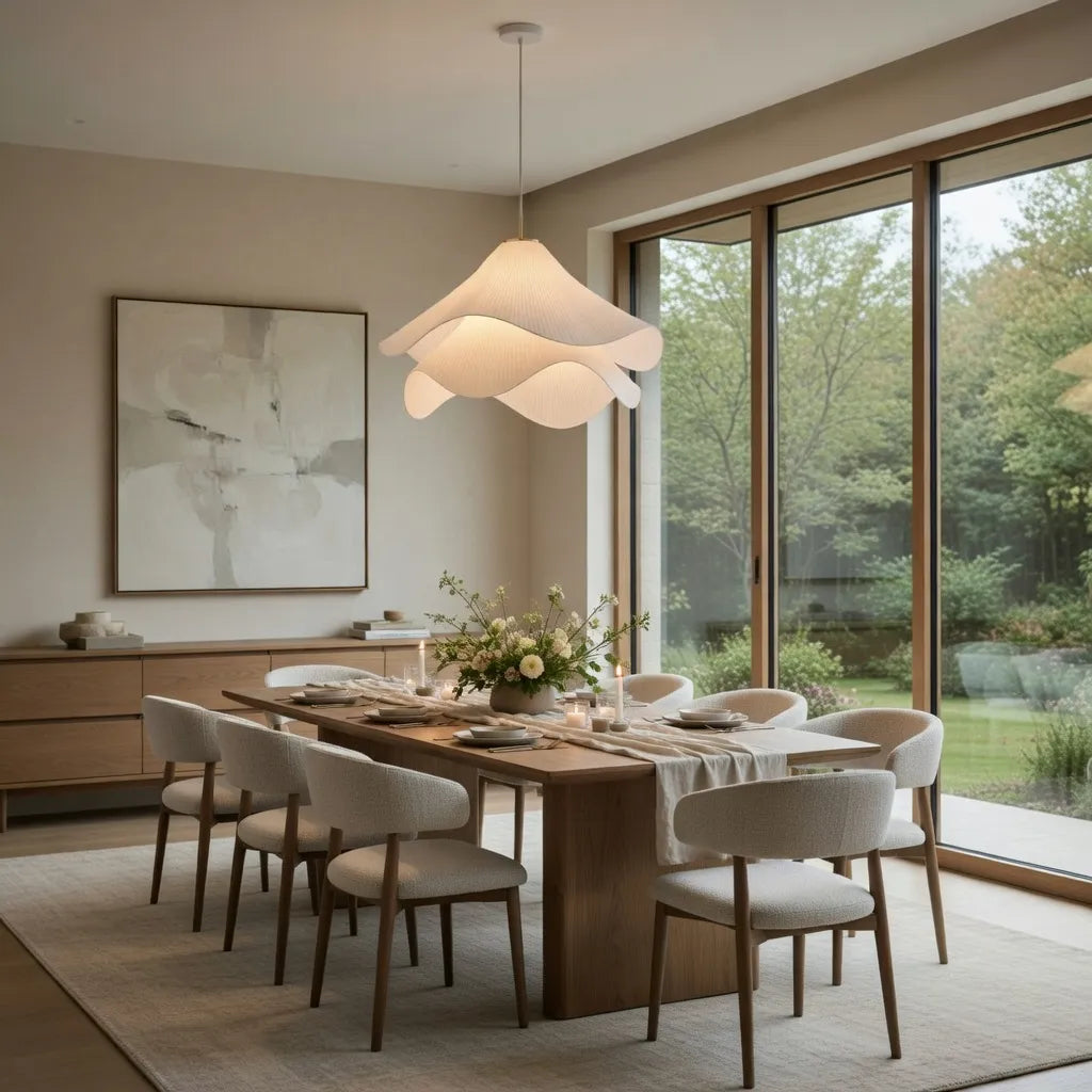 Sora Japandi Fabric Pendant Light