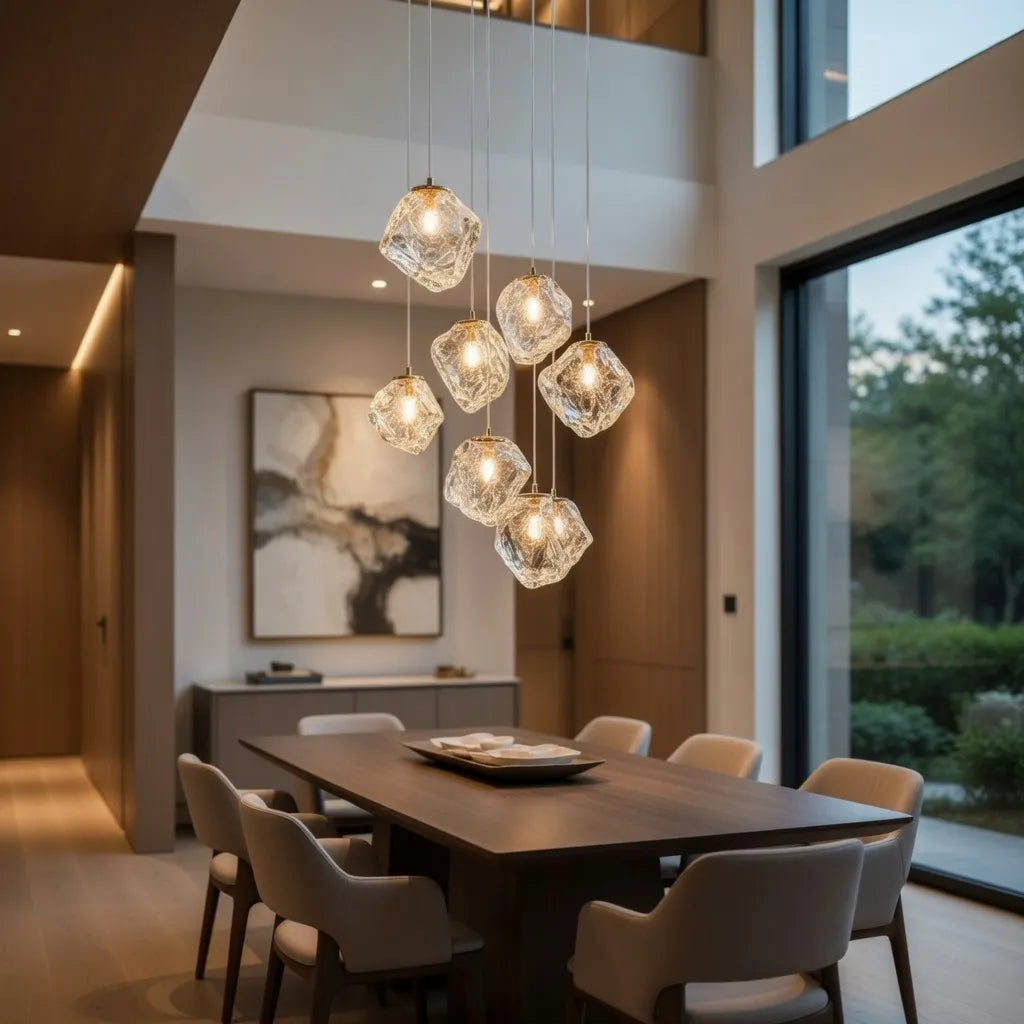 Strata Architectural Staircase Chandelier Light