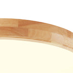 Valen Dimmable LED Flush Mount Ceiling Light with Wood Frame