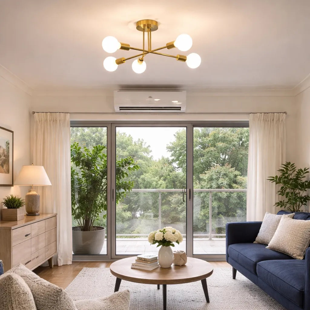 Virex Starburst Semi Flush Mount Ceiling Light