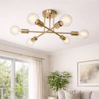 Virex Starburst Semi Flush Mount Ceiling Light