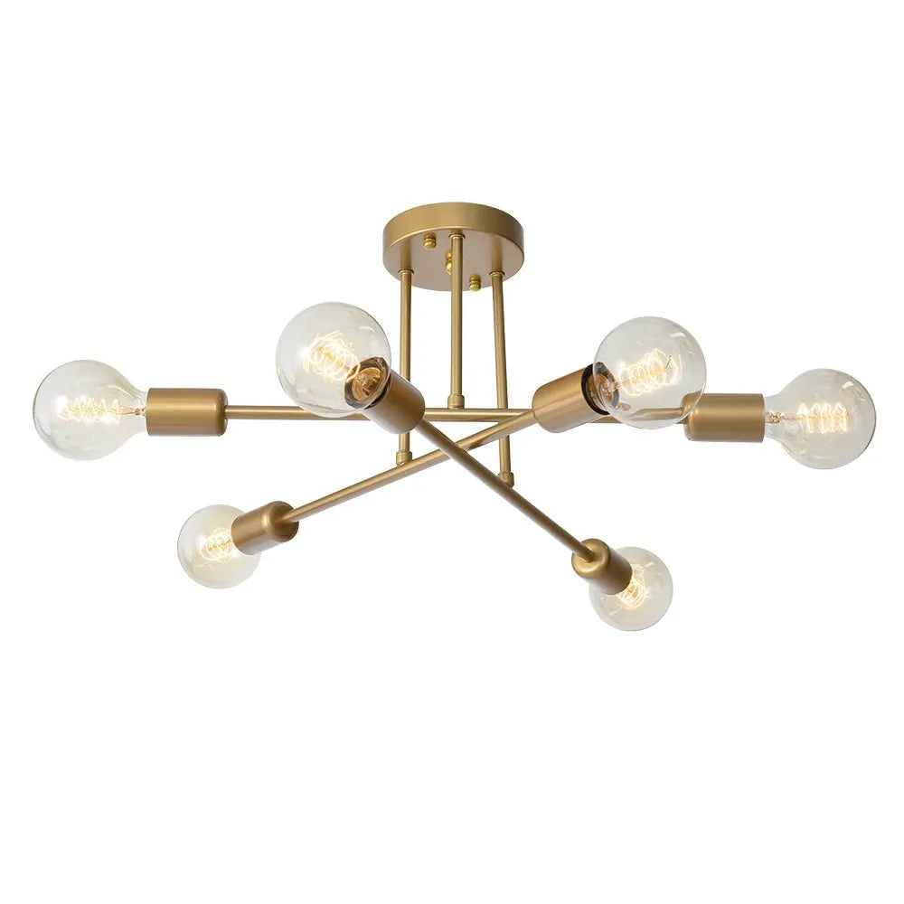 Virex Starburst Semi Flush Mount Ceiling Light